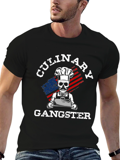 Camiseta Culinary Gangster Estilo Chef