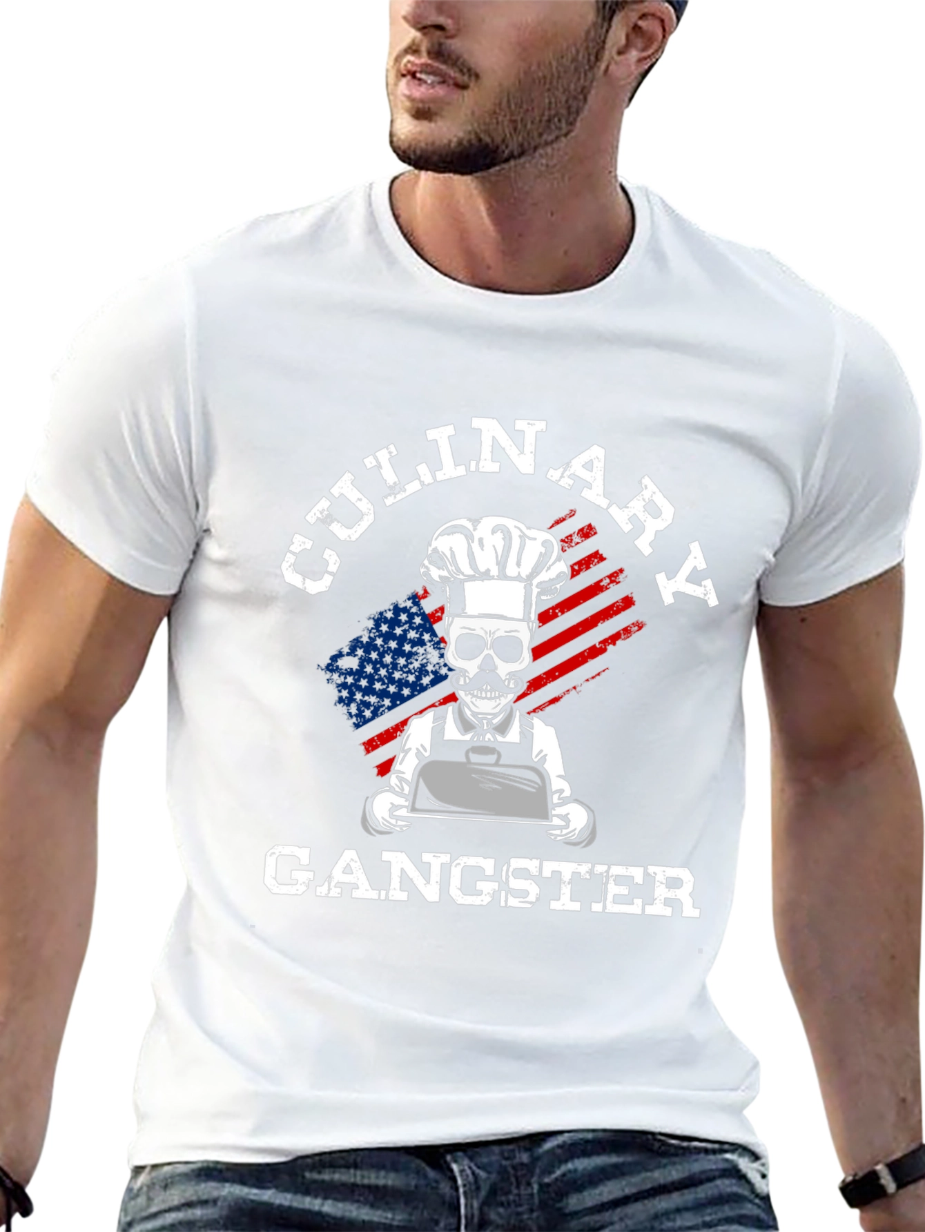 Camiseta Culinary Gangster Estilo Chef