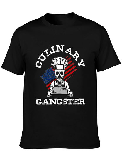 Camiseta Culinary Gangster Estilo Chef