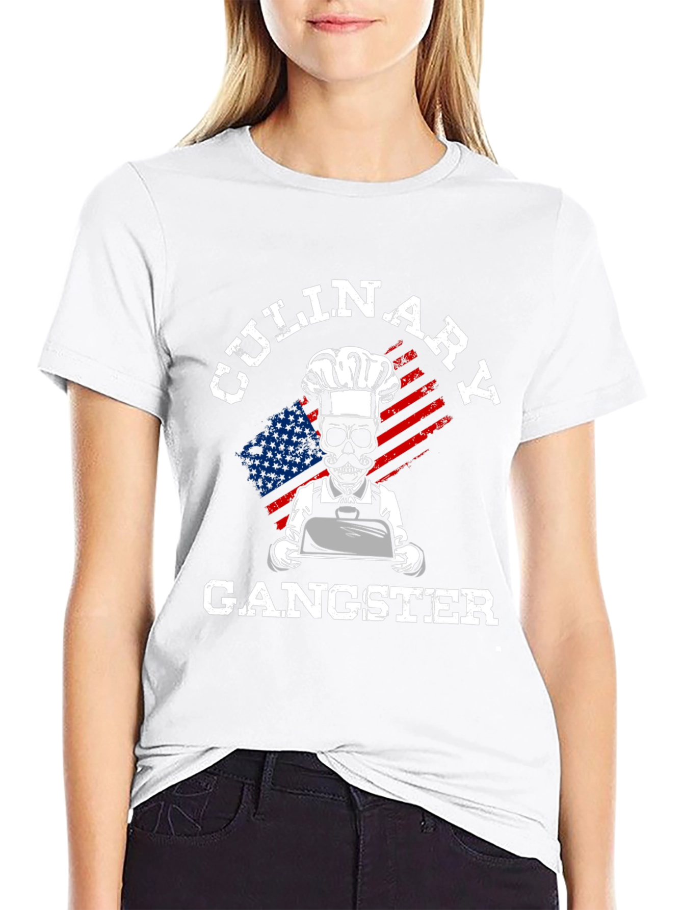 Camiseta Culinary Gangster Estilo Chef