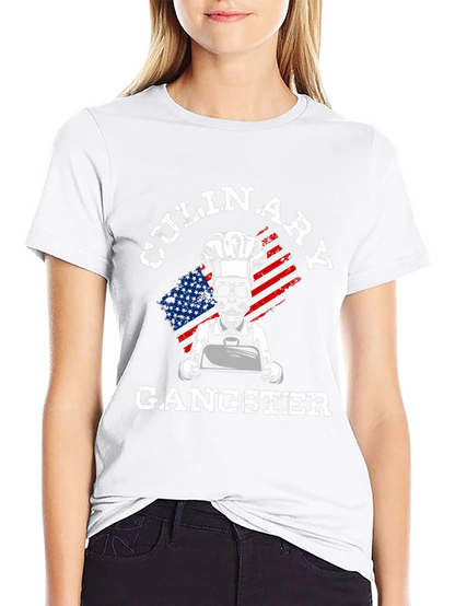 Camiseta Culinary Gangster Estilo Chef