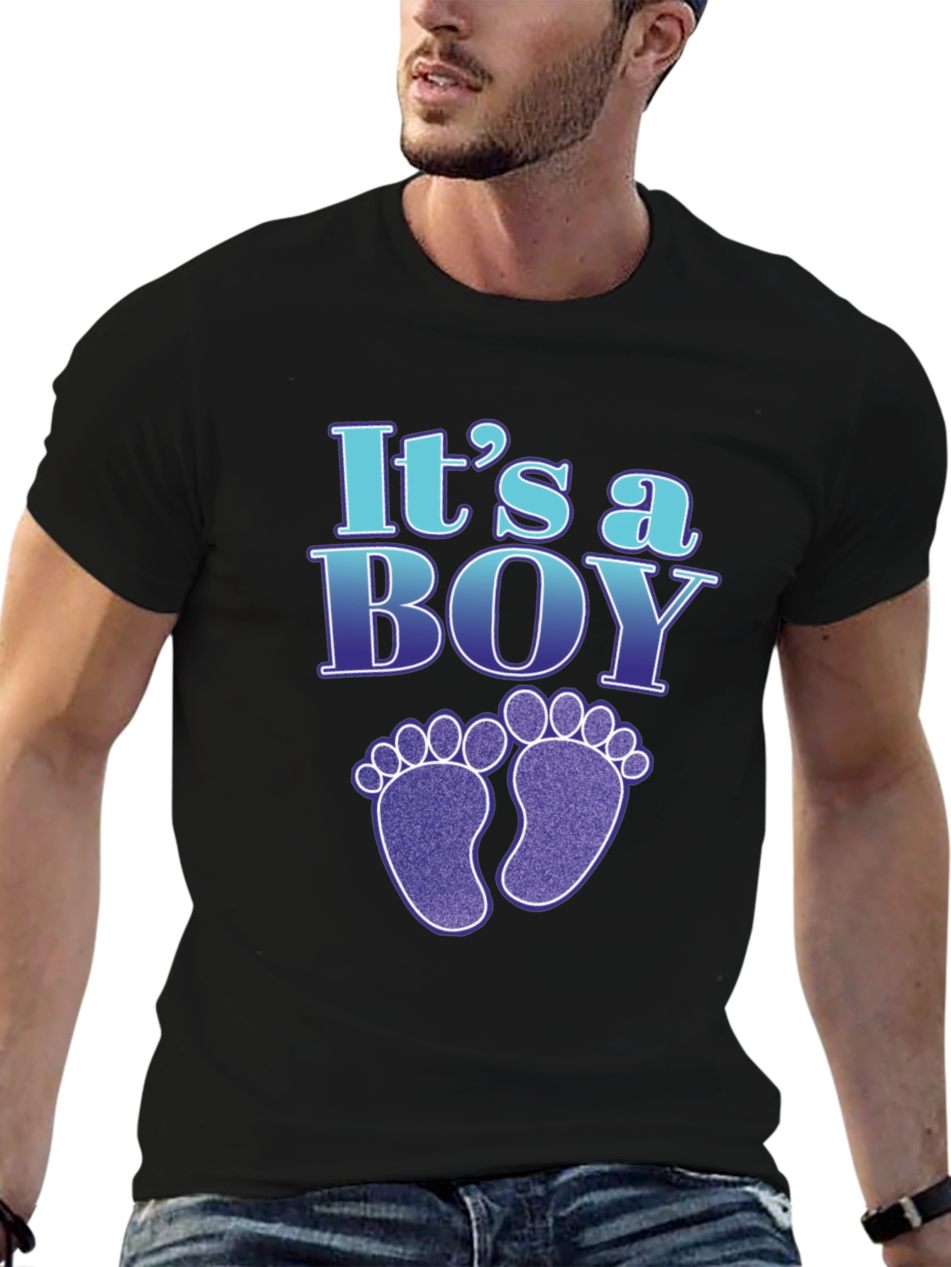 Camiseta Es un niño para futura mamá y papá