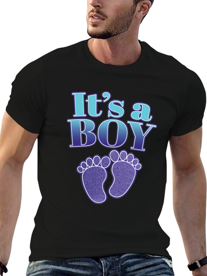Camiseta Es un niño para futura mamá y papá