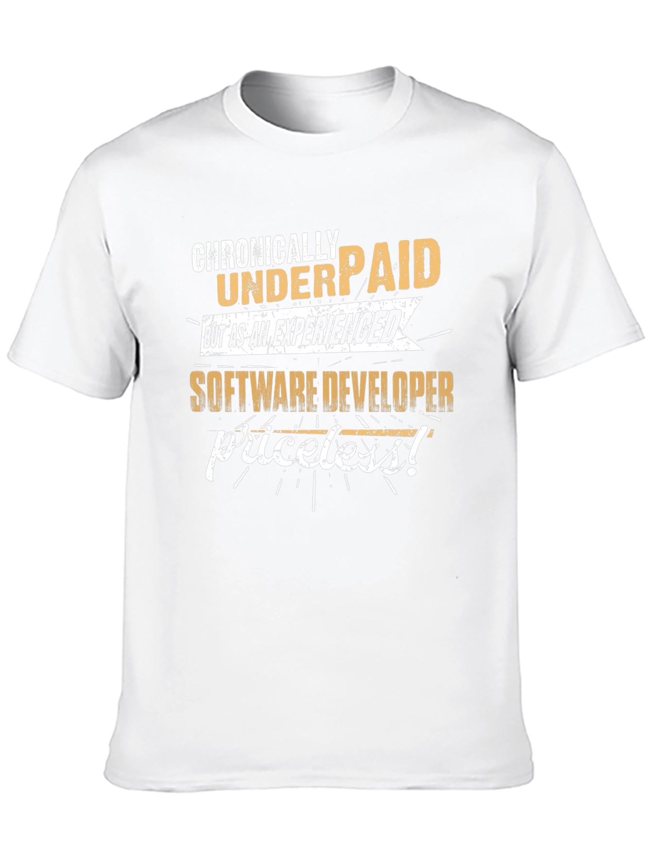 Camiseta Negra: Crónicamente Mal Pagado Desarrollador Software