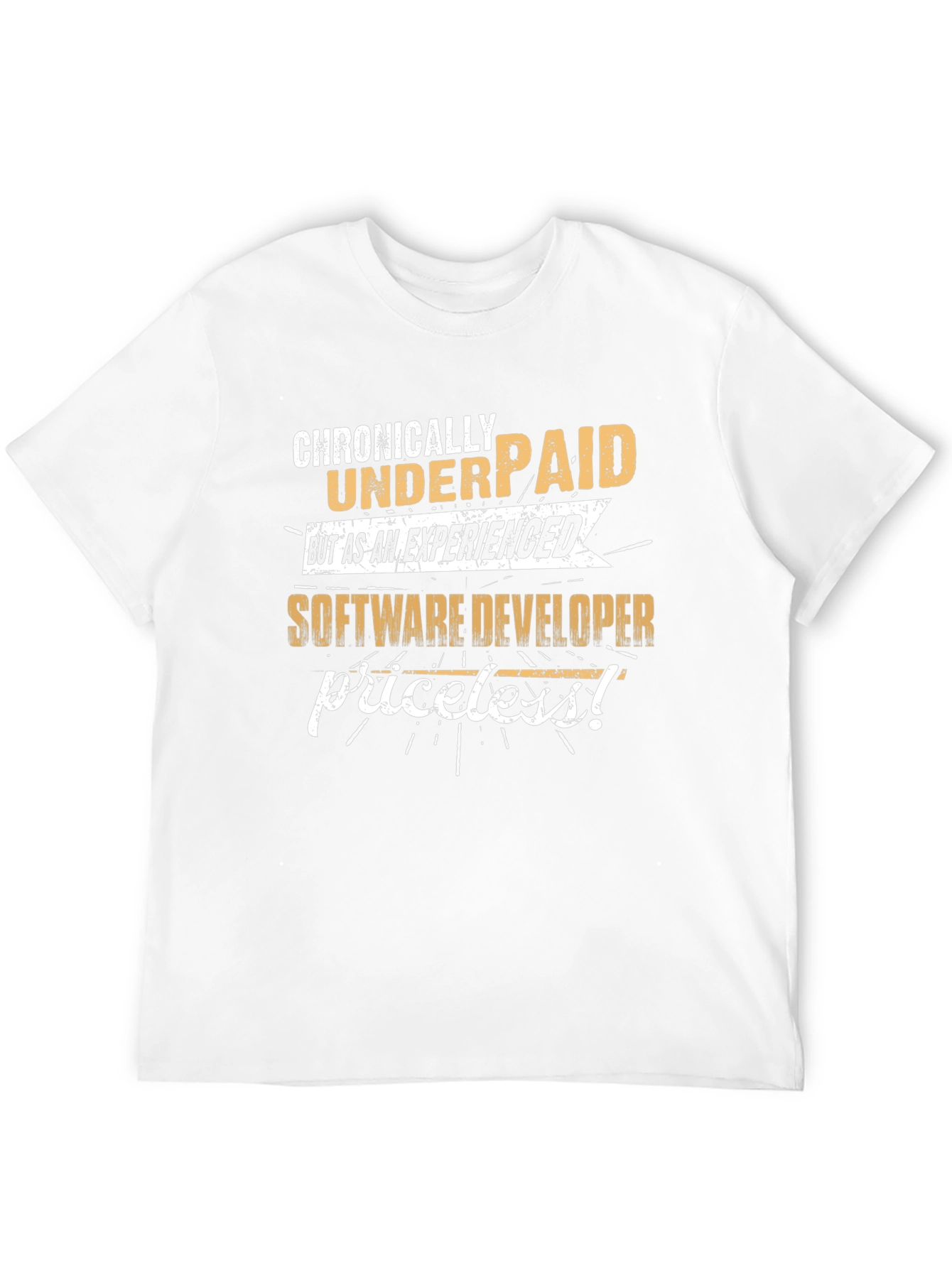 Camiseta Negra: Crónicamente Mal Pagado Desarrollador Software