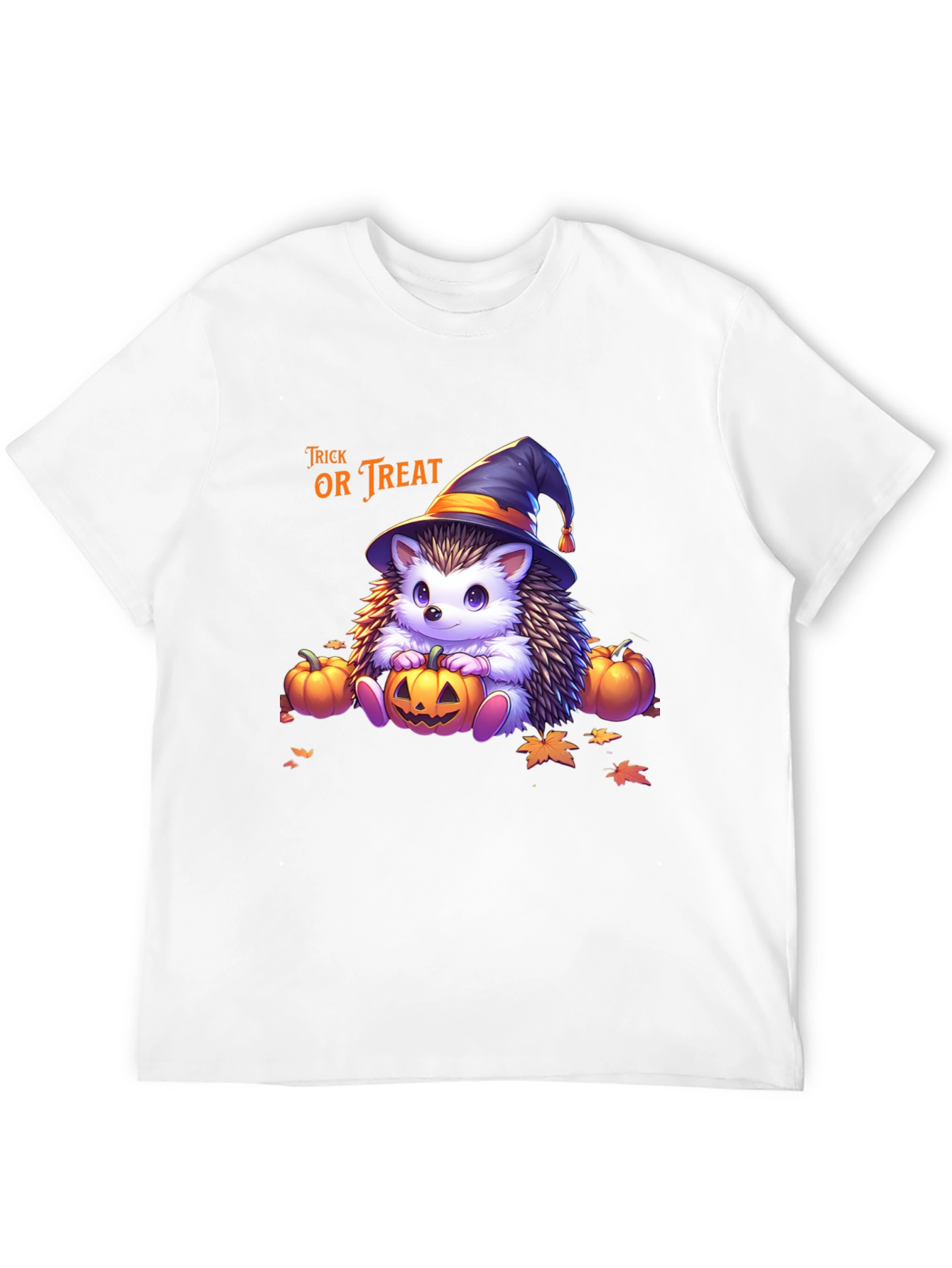 Camiseta Halloween Erizo Bruja Truco o Trato