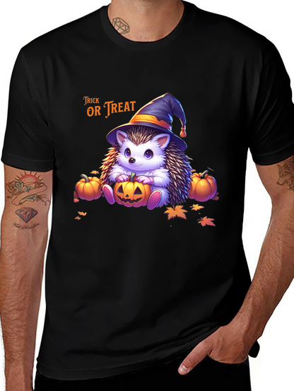 Camiseta Halloween Erizo Bruja Truco o Trato