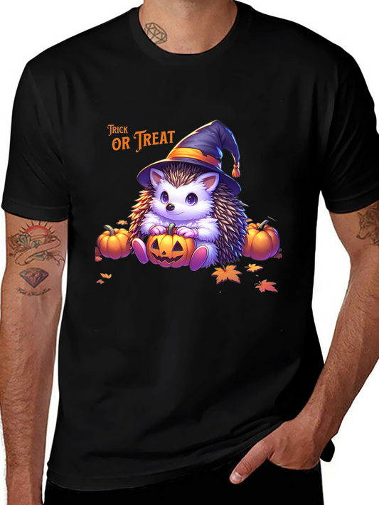 Camiseta Halloween Erizo Bruja Truco o Trato