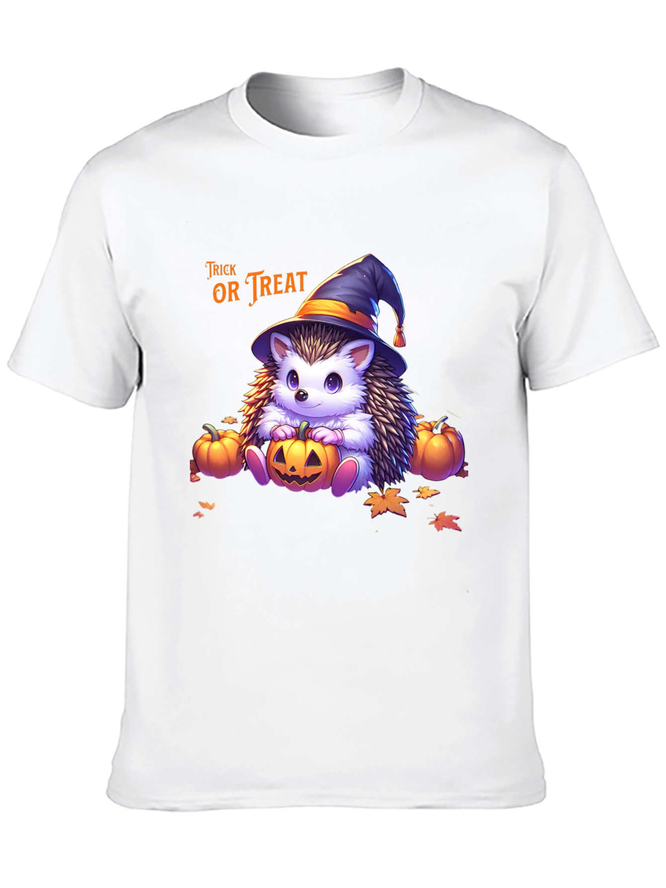 Camiseta Halloween Erizo Bruja Truco o Trato