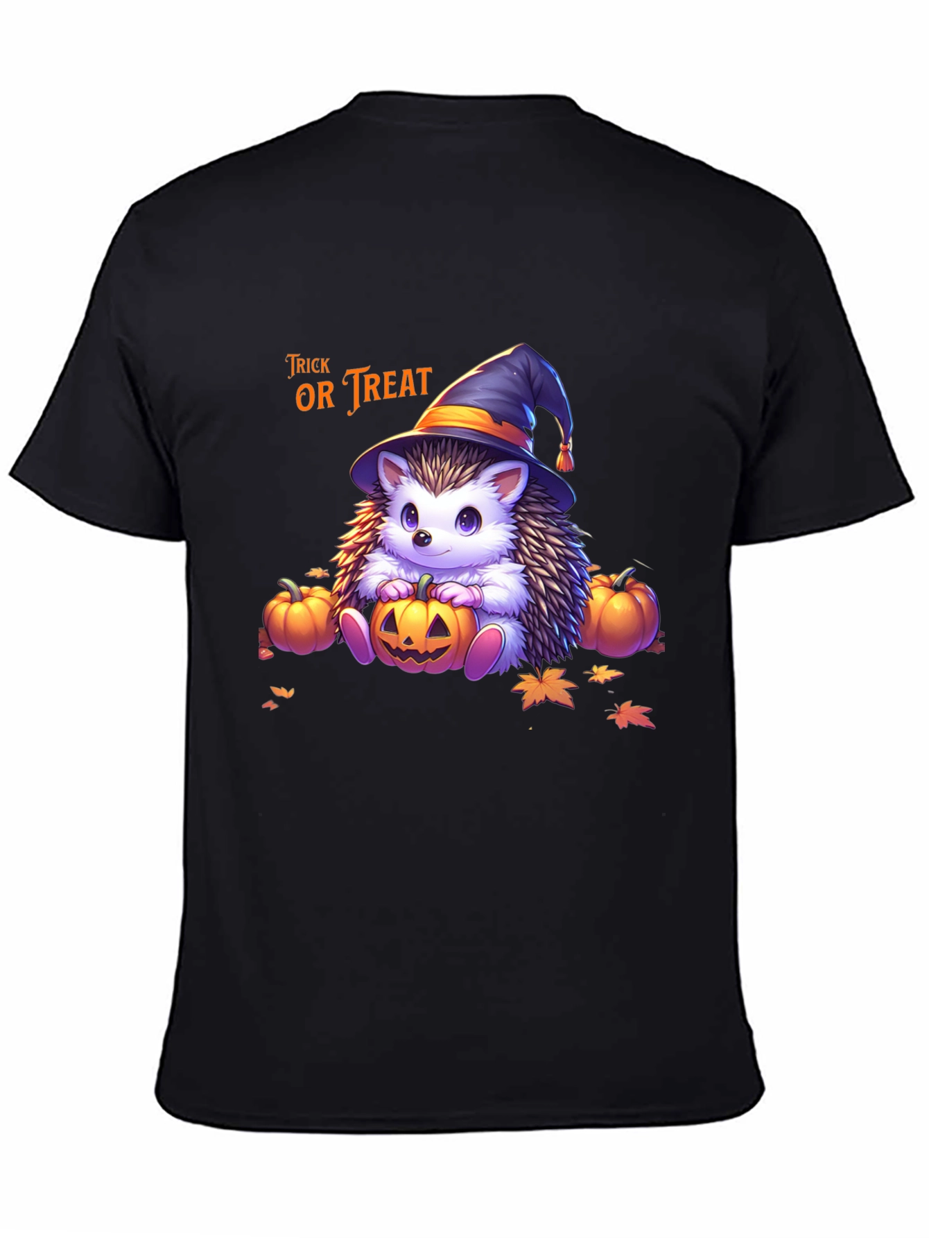 Camiseta Halloween Erizo Bruja Truco o Trato