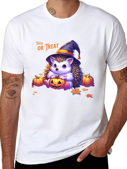 Camiseta Halloween Erizo Bruja Truco o Trato