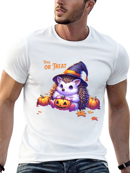 Camiseta Halloween Erizo Bruja Truco o Trato