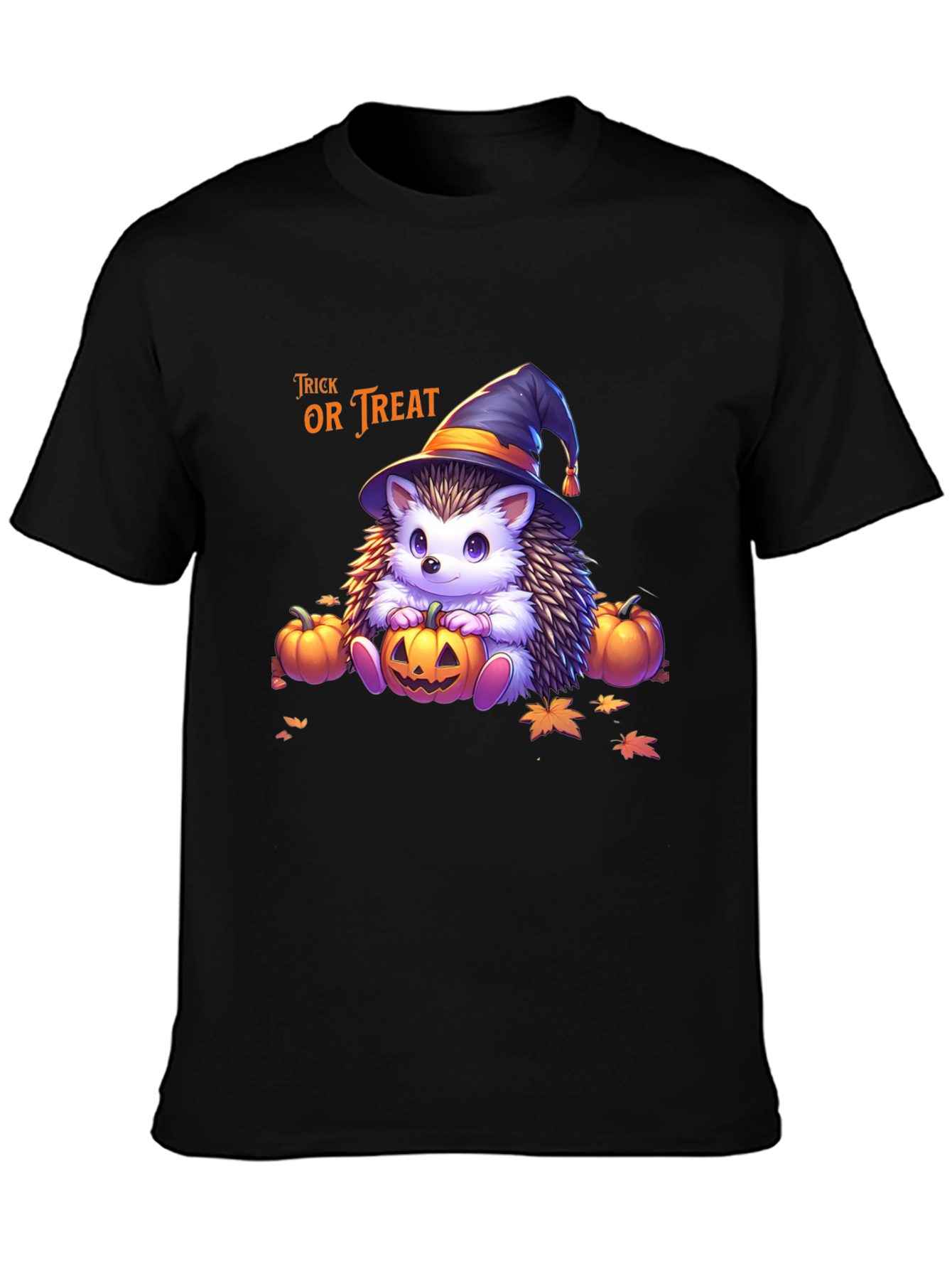 Camiseta Halloween Erizo Bruja Truco o Trato