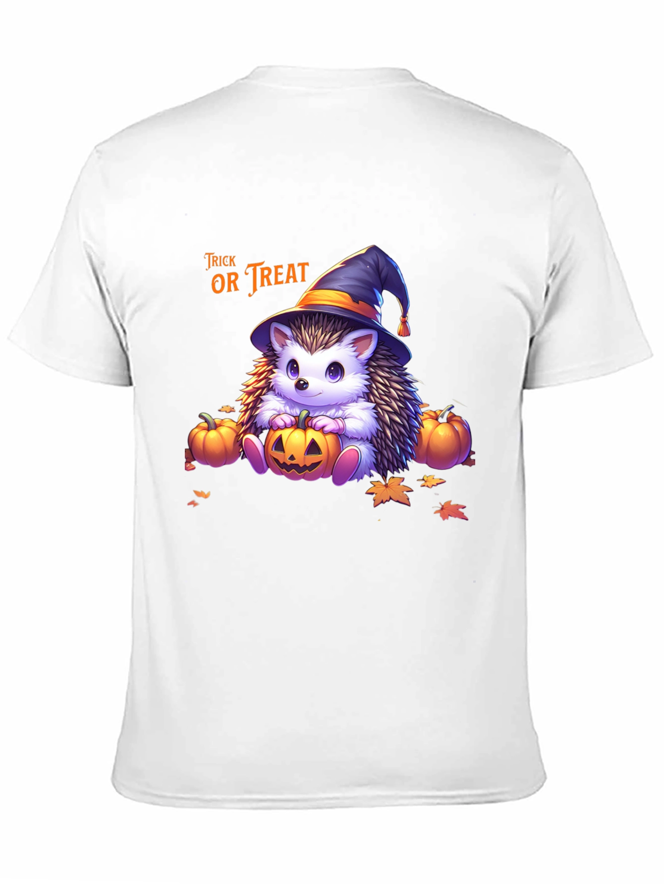 Camiseta Halloween Erizo Bruja Truco o Trato