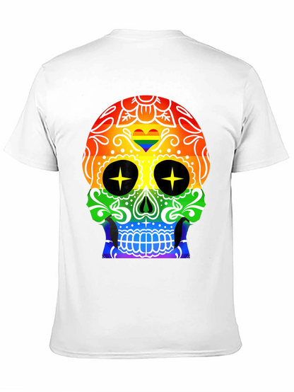 Camiseta Negra Calavera Orgullo Gay