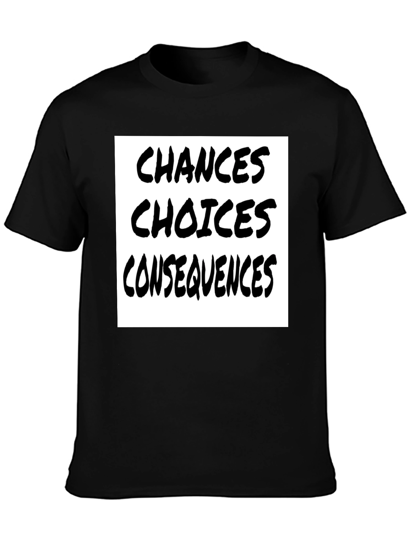 Camiseta Negra: Oportunidades Decisiones Consecuencias