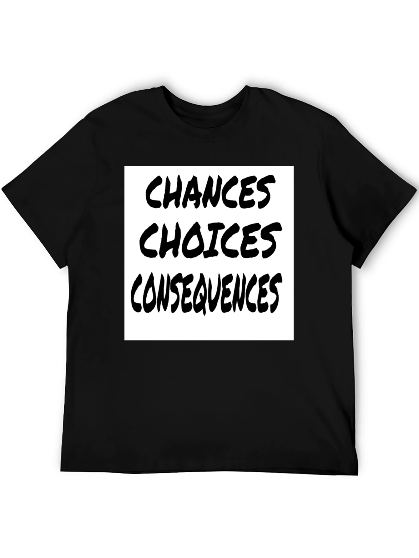 Camiseta Negra: Oportunidades Decisiones Consecuencias