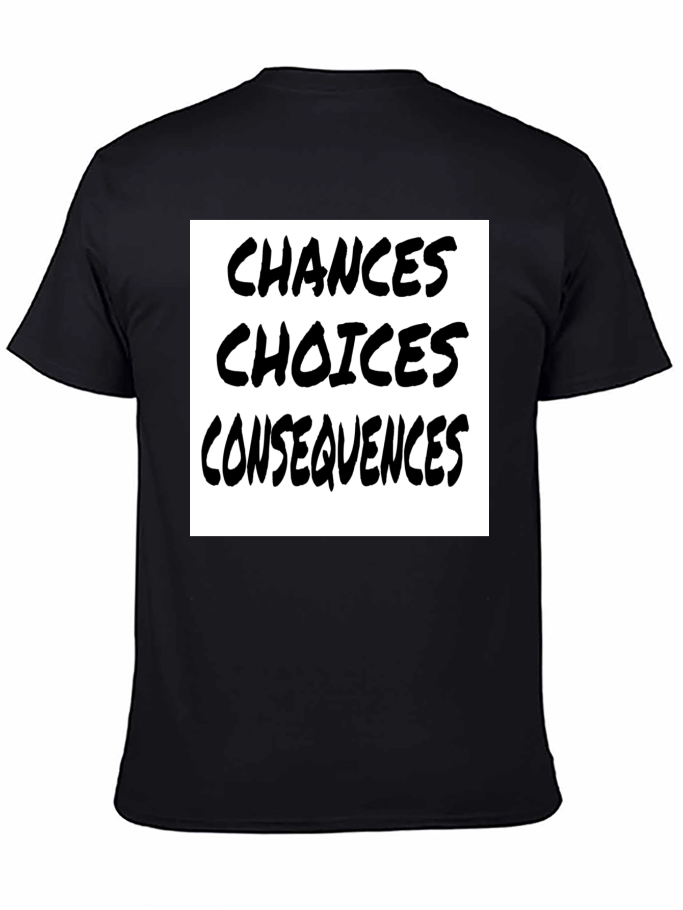 Camiseta Negra: Oportunidades Decisiones Consecuencias