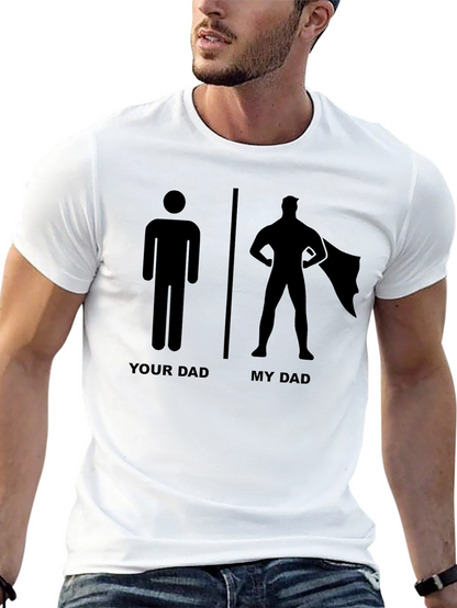 Camiseta Negra Mi Papá es un Superhéroe