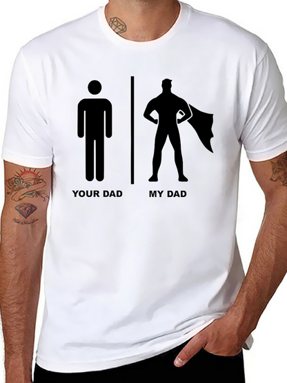 Camiseta Negra Mi Papá es un Superhéroe