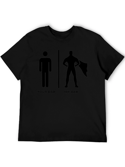 Camiseta Negra Mi Papá es un Superhéroe