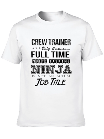 Camiseta Negra: Crew Trainer - Ninja Multi-Tarea