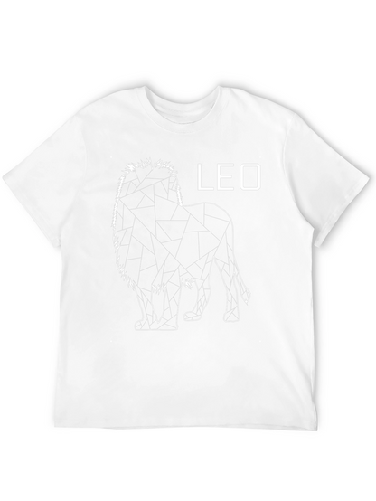 Camiseta Negra con Diseño de León - Signo Leo