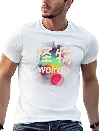 Camiseta Negra Weirdo Estilo Japonés para Hombre