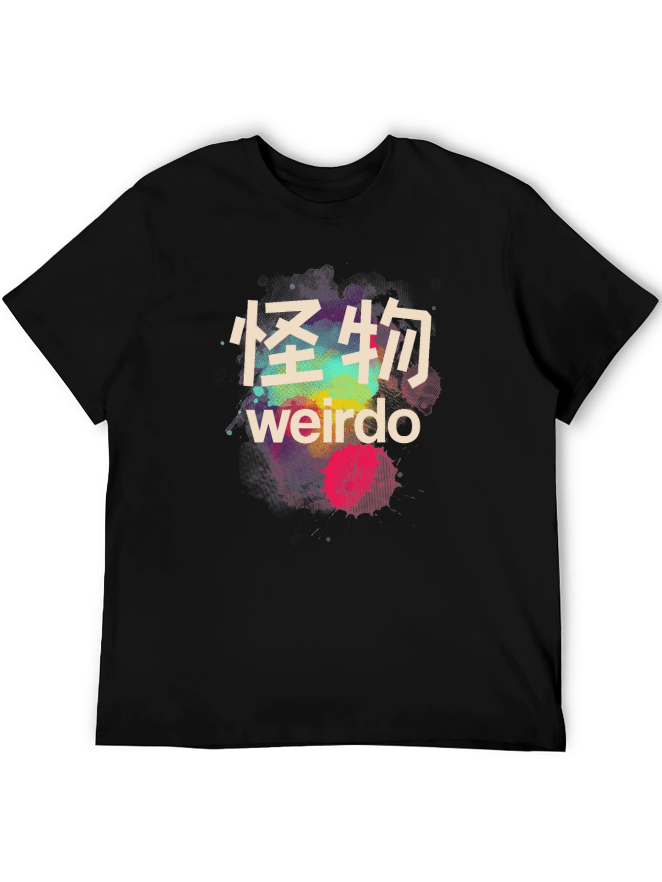 Camiseta Negra Weirdo Estilo Japonés para Hombre