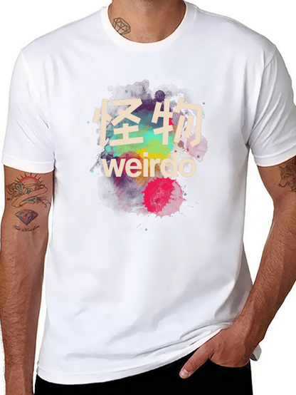 Camiseta Negra Weirdo Estilo Japonés para Hombre