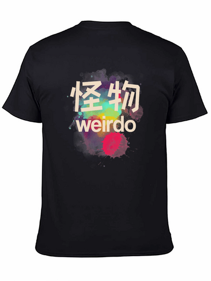 Camiseta Negra Weirdo Estilo Japonés para Hombre