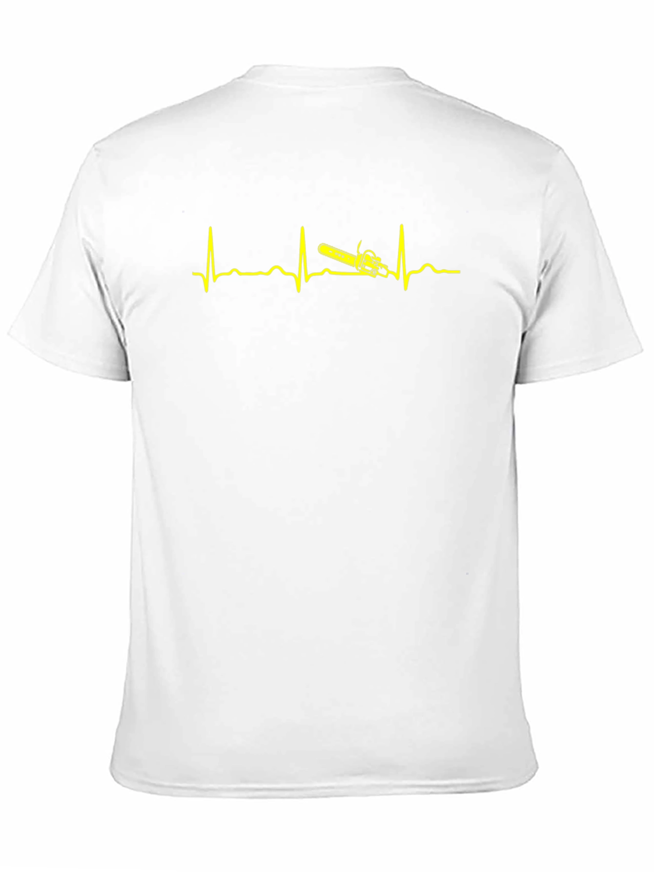 Camiseta Negra Ritmo Cardiaco Motosierra