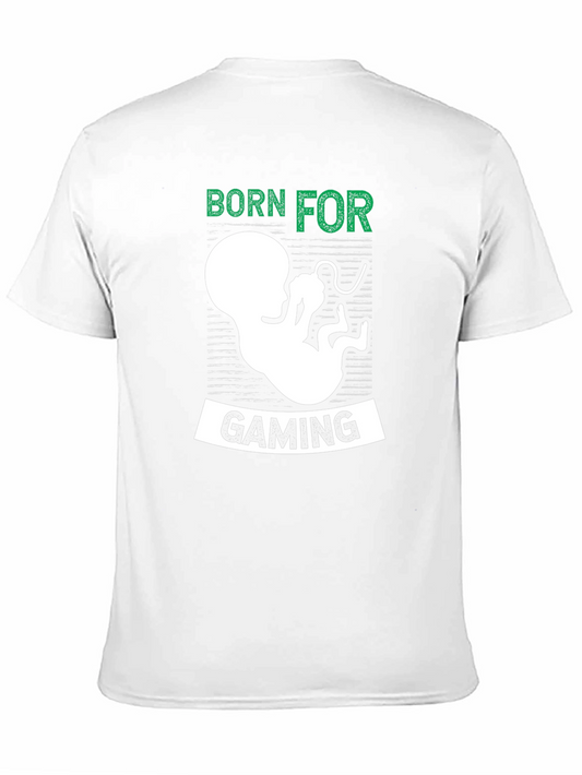 Camiseta Negra Born For Gaming - Para Gamers