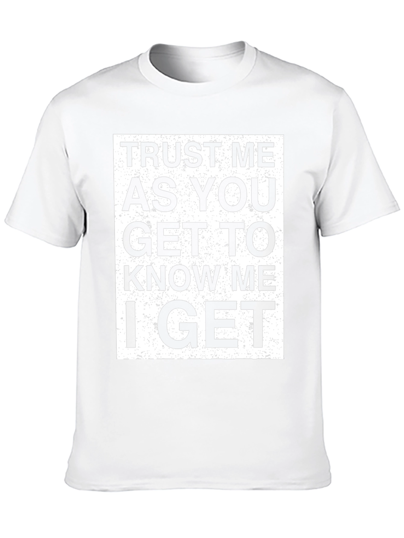 Camiseta Negra con Diseño de Texto Trust Me
