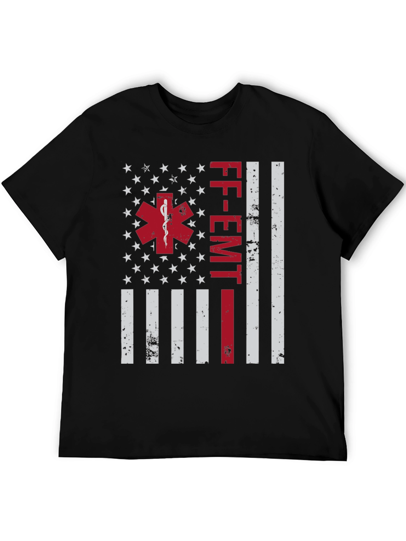 Camiseta FF-EMT con diseño de bandera americana