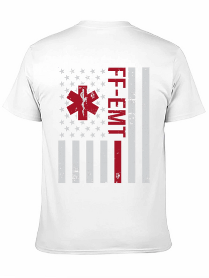 Camiseta FF-EMT con diseño de bandera americana