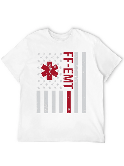 Camiseta FF-EMT con diseño de bandera americana
