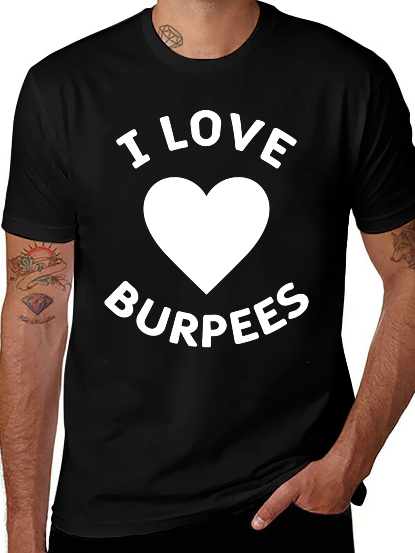 Camiseta Negra Amo los Burpees