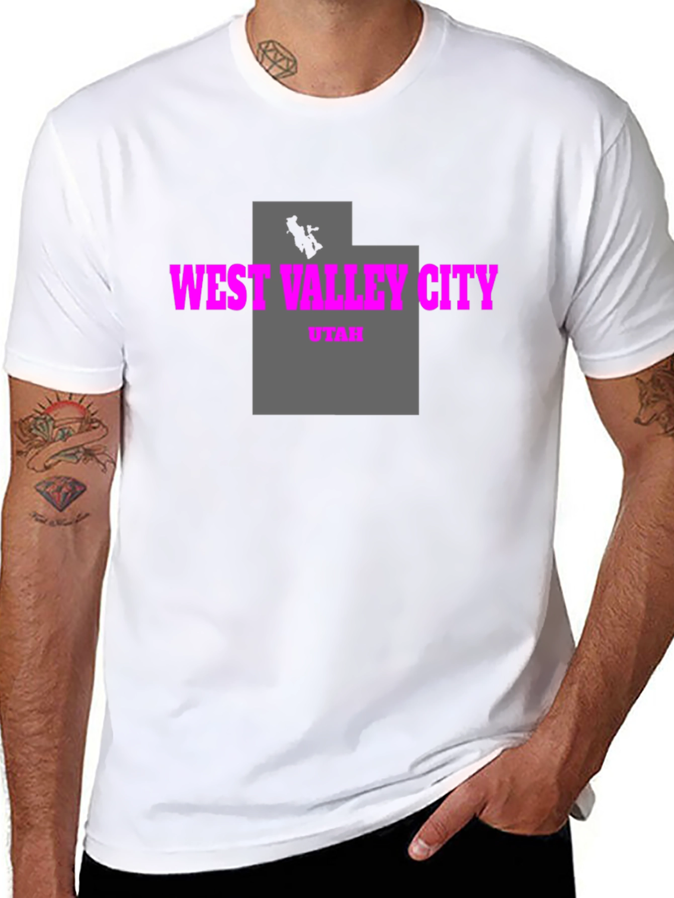 Camiseta Negra West Valley City Utah