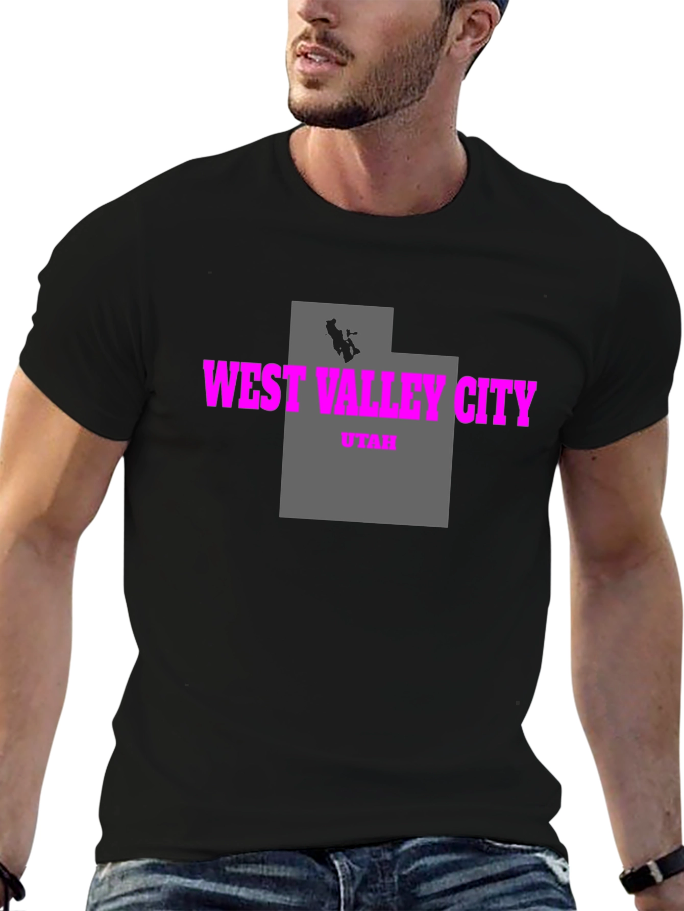 Camiseta Negra West Valley City Utah