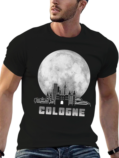 Camiseta Negra Colonia Skyline Luna