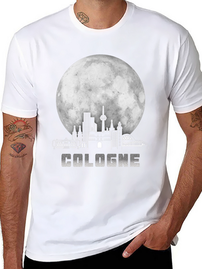 Camiseta Negra Colonia Skyline Luna