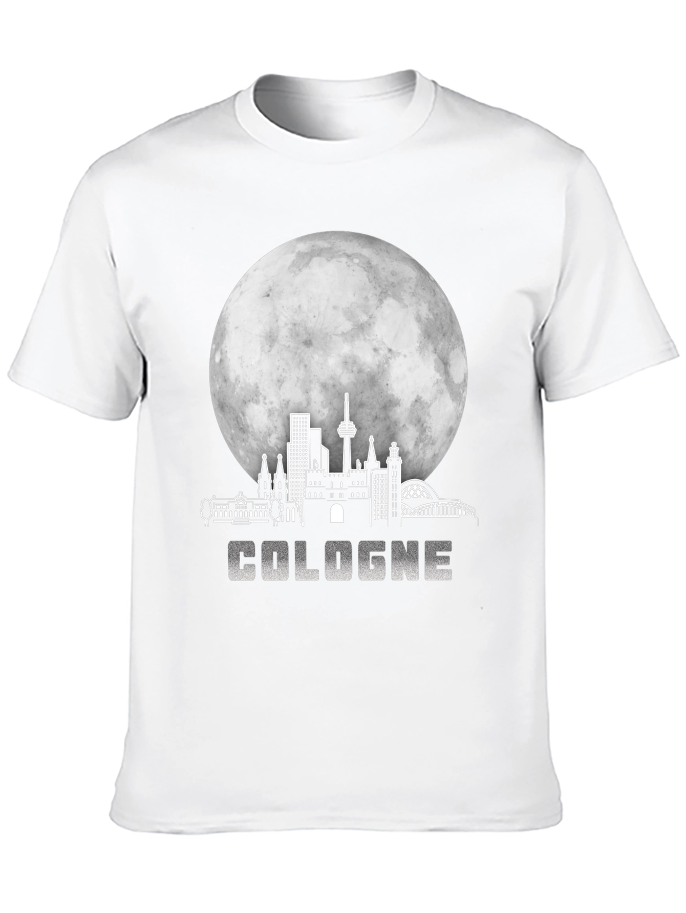 Camiseta Negra Colonia Skyline Luna