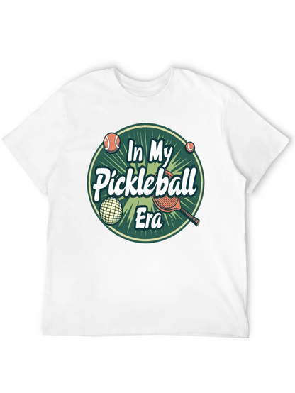 Camiseta Negra In My Pickleball Era Unisex