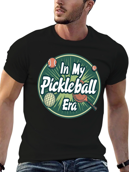 Camiseta Negra In My Pickleball Era Unisex