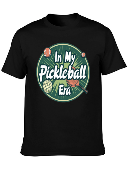 Camiseta Negra In My Pickleball Era Unisex