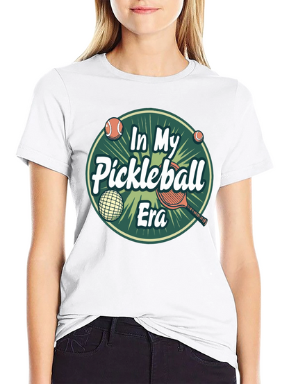 Camiseta Negra In My Pickleball Era Unisex