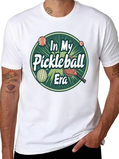 Camiseta Negra In My Pickleball Era Unisex