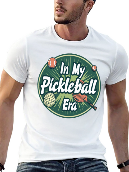Camiseta Negra In My Pickleball Era Unisex