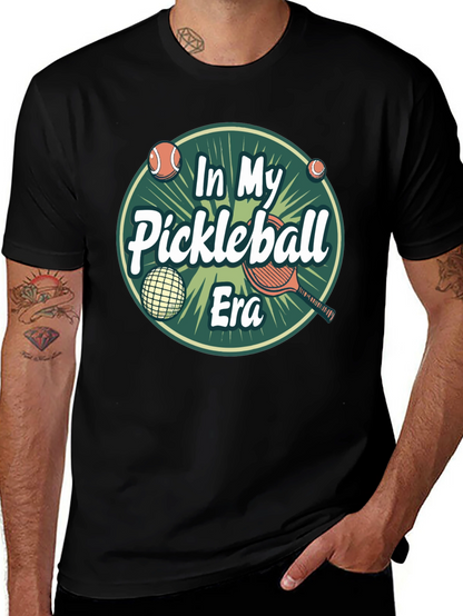 Camiseta Negra In My Pickleball Era Unisex